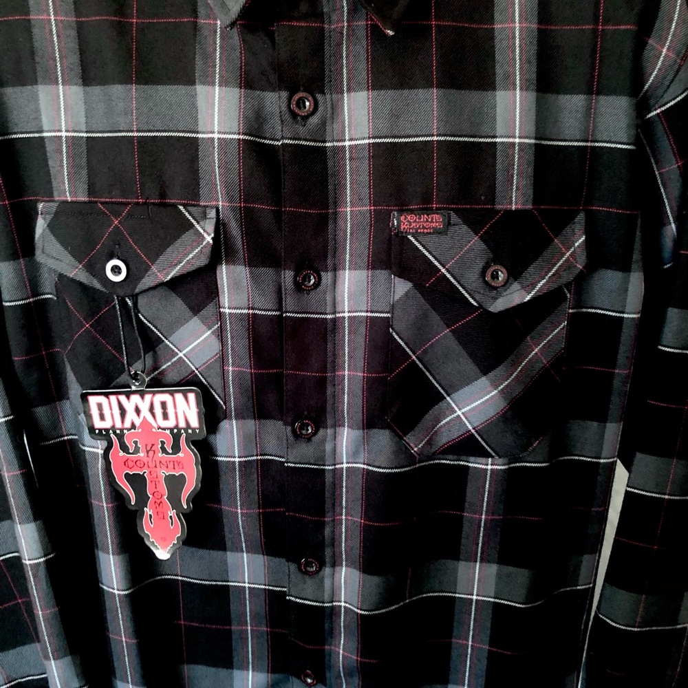 Dixxon  Flannel Shirt - Counts Kustoms , men’s XL, New